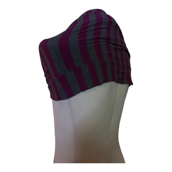 FRENZII by Jully Kang Purple Gray Infinity Scarf O/S Perfect to Style/Profile - Picture 7 of 10